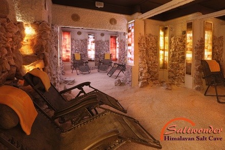 45-Min Salt-Cave Sessions for One or Two at Saltwonder Himalayan Salt Cave (Up to 48% Off). 4 Options Available.