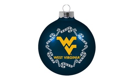 NCAA Traditional Glass Ornament - West Virginia