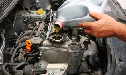 Conventional, High-Mileage, or Synthetic Oil Change at A & M Express Car Care (Up to 47% Off)