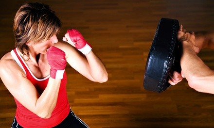Muay Thai or Cardio Kickboxing Classes at Academy of Brian Johnson (Up to 69% Off). Two Options Available.