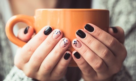 Manicure and Pedicure at Night Light Nail Salon (Up to 70% Off). 13 Options Available.