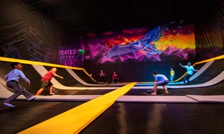 Two-Hour Trampoline and Ninja Course Action Pass for One or Two at Vertex Arena (Up to 35% Off)