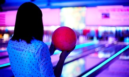 Cosmic Bowling for Two, or Two Hours of Bowling for 6 or 12 with Pizza and Soda at Oasis Lanes (Up to 48% Off)