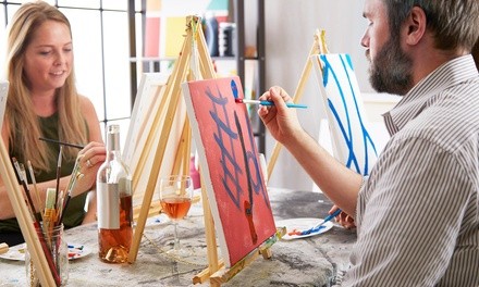 BYOB Painting Class for One, Two, or Four or Mommy and Me Class at Kreeayt Art Studio (Up to 53% Off)