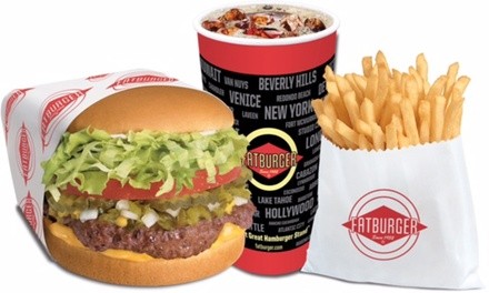 Cheeseburger Meal Takeout for Two or Four with Fries and Drinks at Fatburger (Up to 43% Off) 