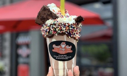 Swirly Freeze or Milkshake with Ice Cream for 1, 2, 3, or 4 at Sweet Spot Cafe Long Island (Up to 40% Off)
