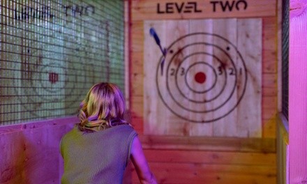 Axe Throwing, Football Bowling, or Party at Level Two Social Games (Up to 44% Off). Five Options Available.