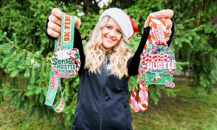 Santa Hustle Virtual 5K, 10K, Half, or Full Marathon Registrations (Up to 24% Off). Eight Options Available.