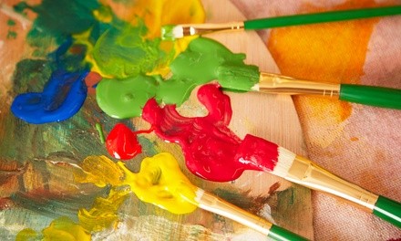 Painting Class for One or Two or Four at Puff Pass & Paint (Up to 28% Off)