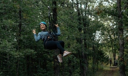 Tower Tour or Hike and Zip Tour for One at Zip KC (Up to 19% Off)