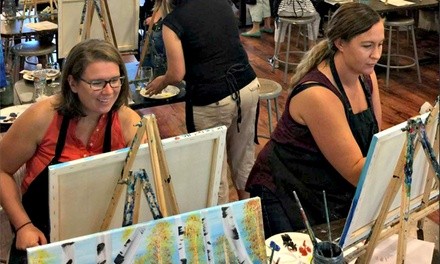 $125 for Acrylic Painting Class for Five People at Sipping N' Painting Hampden ($200 Value)