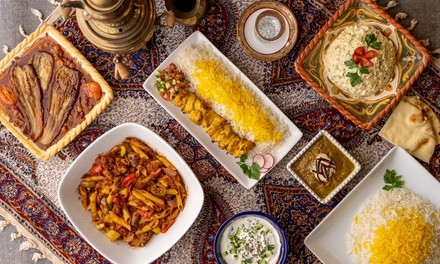 Food and Drink Takeout Only at Saffron Modern Persian Cuisine (Up to 34% Off). Three Options Available.