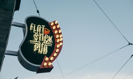 Pub Package with Beer, Golf, Glass Pint, and Duffleboard for Two at Flatstick Pub (Up to 20% Off)