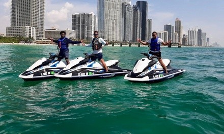 One- or Two-Hour Jet Ski Rental from Jet Ski 305 (Up to 93% Off). Four Options Available.