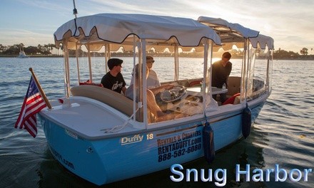 $167 for One 90-Minute Snug Harbor Electric Boat Rental for Up to 10 at Duffy of San Diego ($209 Value)