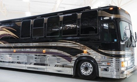 3-, 4-, 5-, 6-, 7-, or 8-Hour Party-Bus Rental for Up to 22 Guests from Austin Luxury Bus (Up to 15% Off)