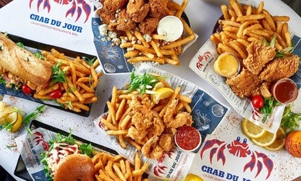 Food and Drink for Dine-In at Crab Du Jour Midtown Miami (Up to 28% Off). Two Options Available.