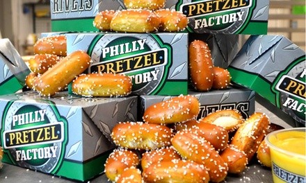 Pretzels with Dips at Philly Pretzel Factory (Up to 50% Off). Three Options Available.