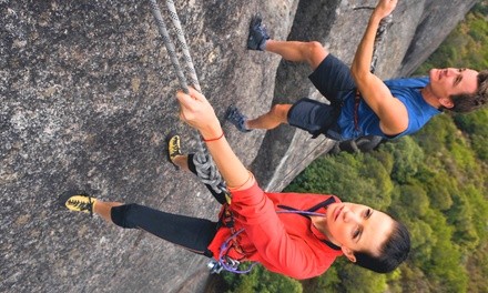 Outdoor Rock-Climbing for Up to Six People at R & H Outdoors (Up to 42% Off). Two Options Available. 