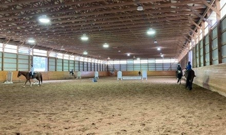 One, Two, or Three 60-Minute Horseback-Riding Lessons at The Stables at Wulf Crest Farm (Up to 25% Off)