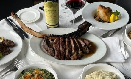 Food and Drink Takeout and Dine-In at Hudson Prime Steakhouse (Up to 21% Off). Two Options Available.