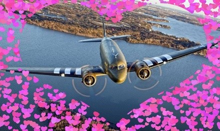 40-Minute Valentine Flight for Two from Greatest Generation Aircraft (February 12–14) (Up to 20% Off)