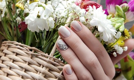 Manicure, Acrylic, Gel, Shelllac, or SNS Nails at HydroThrive Wellness Bar (Up to 35% Off). 8 Options Available.