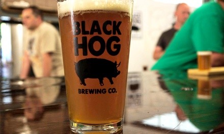 Six-Taste Flight with More for One, Two, or Four at Black Hog Brewing (Up to 36% Off). Three Options Available.