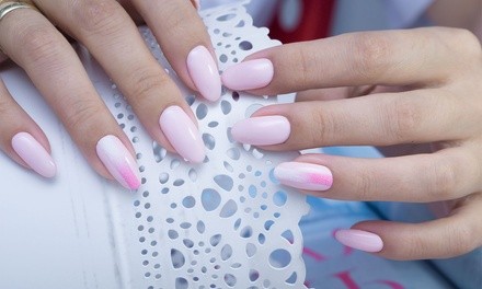 Manicure, Acrylic Full Set, or Dipping Powder at Hannah's Beauty Lounge (Up to 36% Off). Six Options Available.