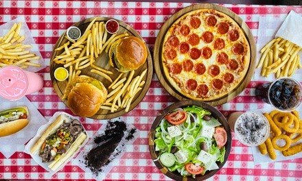 Casual Dining at Mr. Beef & Pizza (Up to 34% Off). Two Options Available.