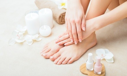 Manicure, Mani/Pedi, or Nail Enhancement at Jel Blowout and Nail Bar (Up to 45% Off). Three Options Available.