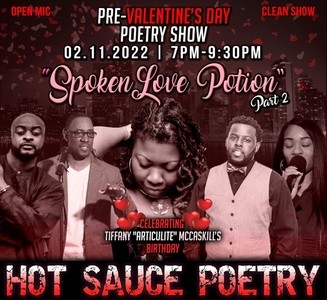 Admission for One or Two to SPOKEN LOVE POTION ( Pre-Valentine's Show & Open Mic) (Up to 20% Off)