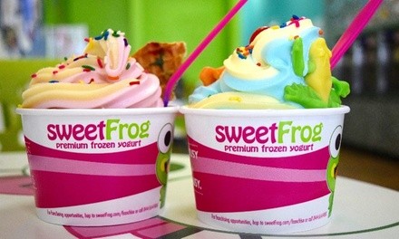 $5 for $7.50 Toward Frozen Yoghurt at SweetFrog, Takeout and Dine-In if Available