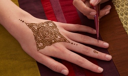 Small-, Medium-, or Large-Size Henna Tattoo at Fresh Faces Threading And Lash Salon (Up to 35% Off). 6 Options Available