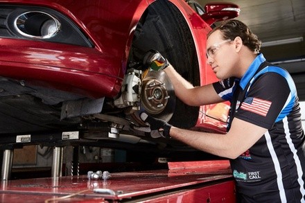 $135 for Brake-Pad Replacement at SpeeDee Oil Change Tire and Auto Care ($209 Value)