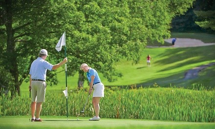 18-Hole Round of Golf at Woodstock Country Club at Woodstock Inn & Resort (Up to 42% Off). 4 Options Available.