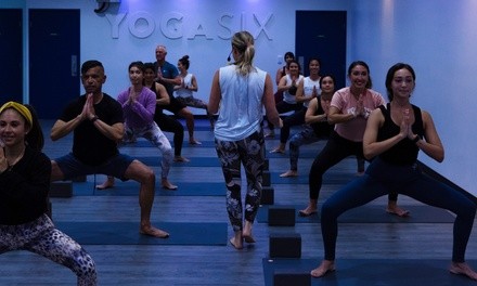 Yoga Classes at YogaSix Miami Midtown (Up to 56% Off). Three Options Available.