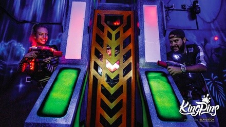 Two Games of Laser Tag for Four or Six People with Arcade Value Card (Up to 41% Off)