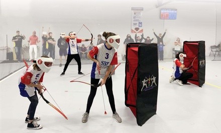 One-Hour Archery Tag or Nerf Battle Session for Up to Six at Pev's Adventure Park(Up to 30% Off)