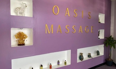 One or Two 80- or One One 120-Minute Body and Foot Massage w/ Hot Stones at Oasis Foot Massage (Up to 53% Off)