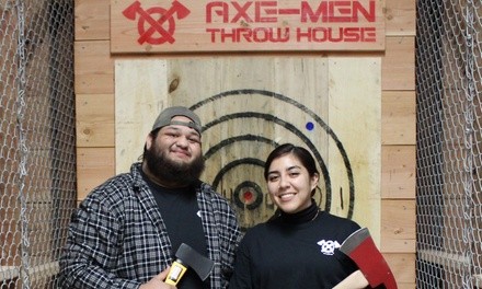 One-Hour Private Axe-Throwing Experience for Up to 12 People at Axe-Men Throw House (Up to 20% Off)