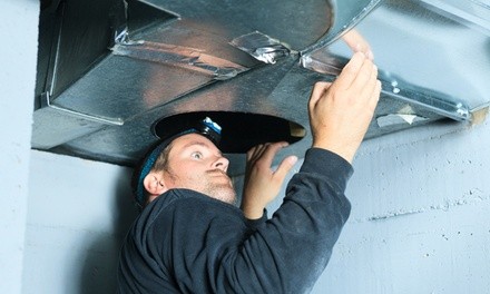 Air-Duct or Dryer Vent Cleaning Package with Inspection from DuctsMan (Up to 77% Off)