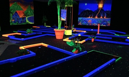 Three Rounds of Indoor Glow Golf for Two, Four, or Six at Aloha Mini Glow Golf (Up to 50% Off)