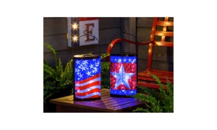 Stunning Patriotic Solar Lanterns