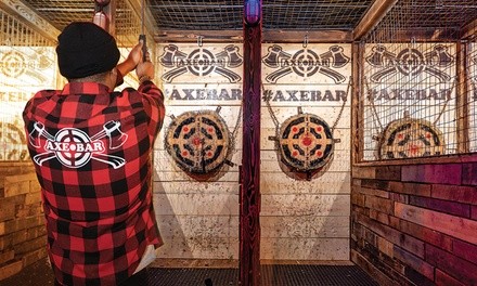 Axe Throwing or TimeZone and Darts Package at R1 Indoor Karting (Up to 34% Off). Six Options Available.