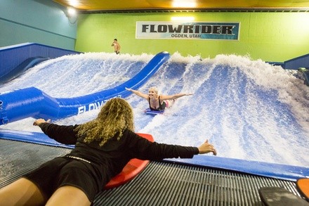 60-Minute Indoor Surfing for One, Two or Four at Flowrider Utah