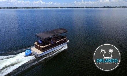 Half- or Full-Day Pontoon Boat Rental at Orlando Boat Rentals (Up to 24% Off). Eight Options Available.