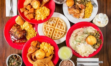 American Food and Drink for Takeout or Dine-In at Saucy Fried Chicken (Up to 50% Off)