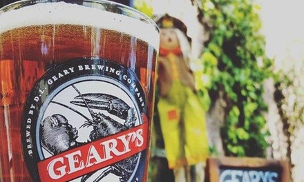 Craft Beer Tasting and Pint Glasses for Two or Four at Geary Brewing Company (Up to 38% Off)