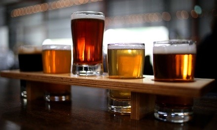 Brewery Package with Pints and Take-Home Four-Packs at East Brother Beer Company (Up to 37% Off)